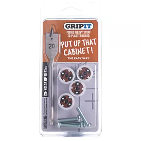 GripIt Cabinet Plasterboard Fixing 20 x 95mm 4 Pack 4 GripIt Cabinet Plasterboard Fixing 20 x 95mm 4 Pack - Image 2