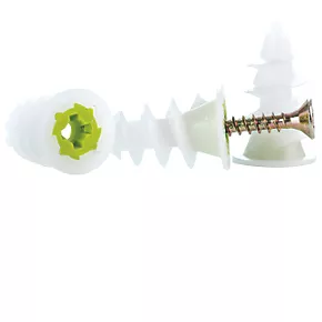 GripIt Self-Drive Plasterboard Fixings Acetal Plastic 27mm 10 Pack 4 GripIt Self-Drive Plasterboard Fixings Acetal Plastic 27mm 10 Pack - Image 2