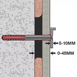 Corefix Metal & Plastic 100 Heavy Duty TV Wall Fixing Kit 10 x 95mm -Frame & Hammer Fixings Sales 973KJ A2